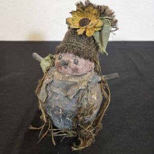Vintage 1995 Woblers Woods Figurine Arlene M. Wobler Primitive Country Folk Art